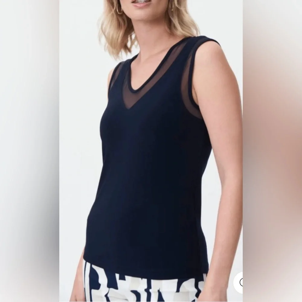Joseph Ribkoff Midnight Blue Dressy Tank - Picture 4 of 6